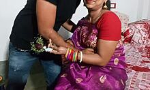 Pasangan India mendapat kasar dengan creampie pada hari ros